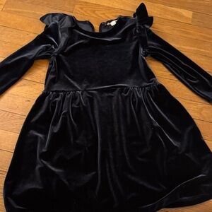 Crewcuts Black Velvet Kids Dress